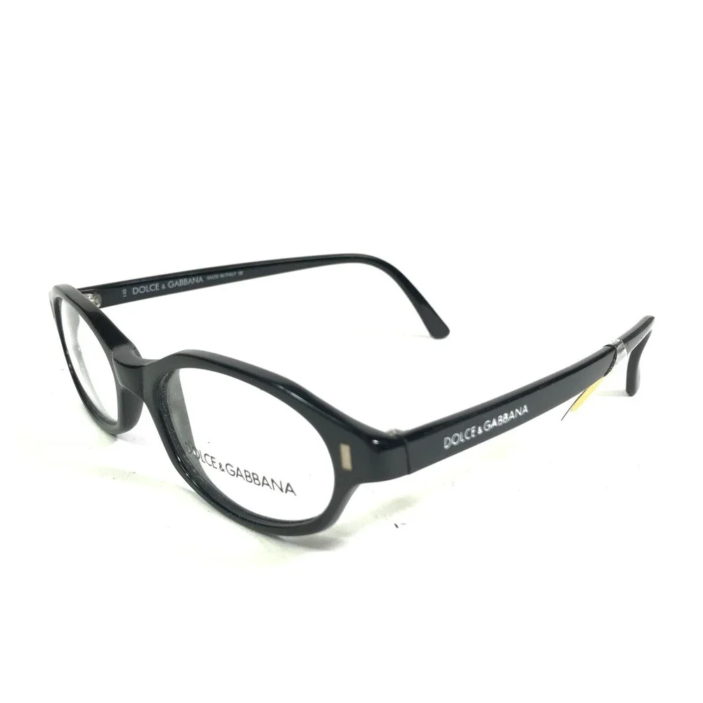 Dolce & Gabbana Petite Eyeglasses Frames DG 521 B5 Shiny Black Round 47-17-140